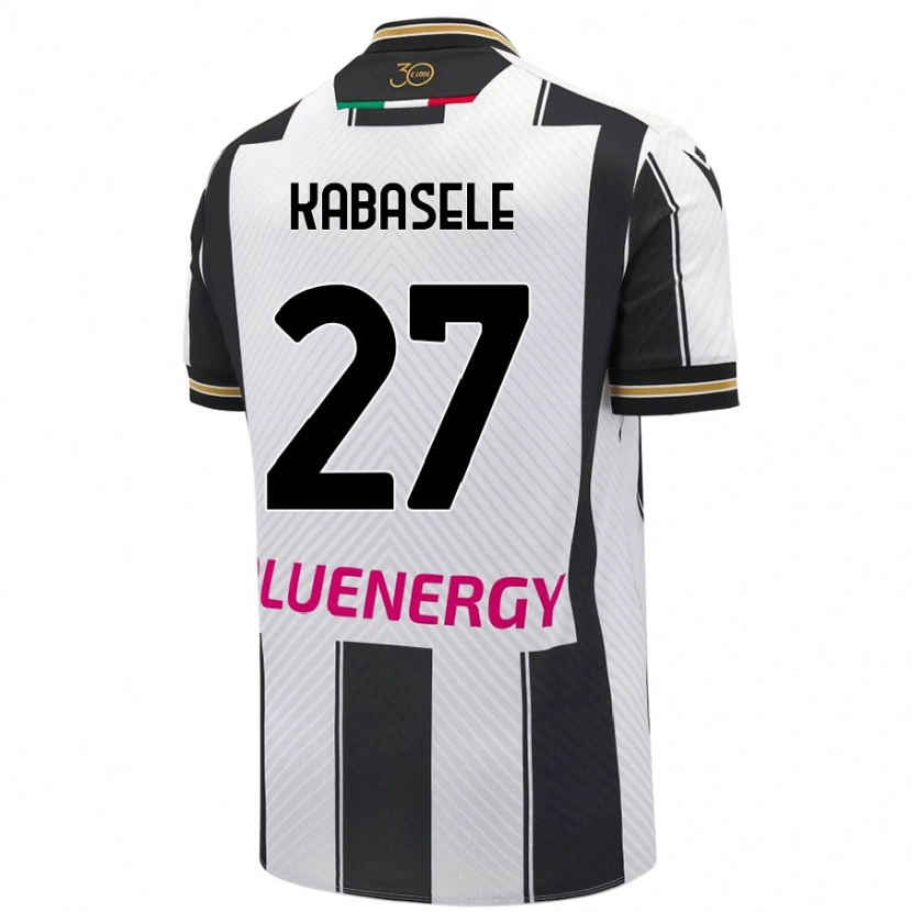 Danxen Dámské Christian Kabasele #27 Bílá Černá Domů Hráčské Dresy 2024/25 Dres