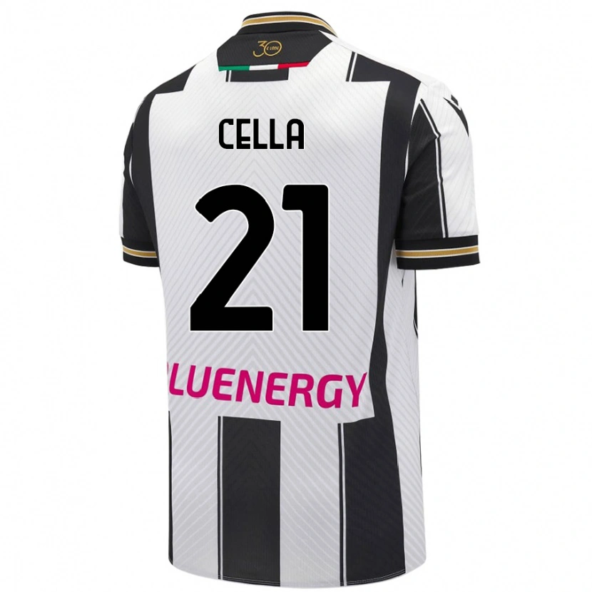 Danxen Dámské Leonardo Cella #21 Bílá Černá Domů Hráčské Dresy 2024/25 Dres