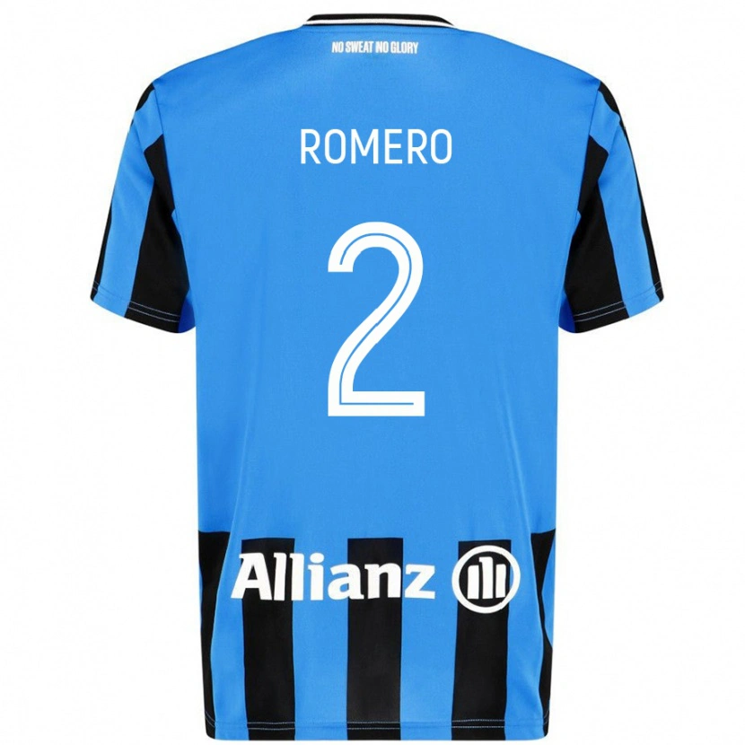 Danxen Dámské Zaid Romero #2 Nebesky Modrá Černá Domů Hráčské Dresy 2024/25 Dres