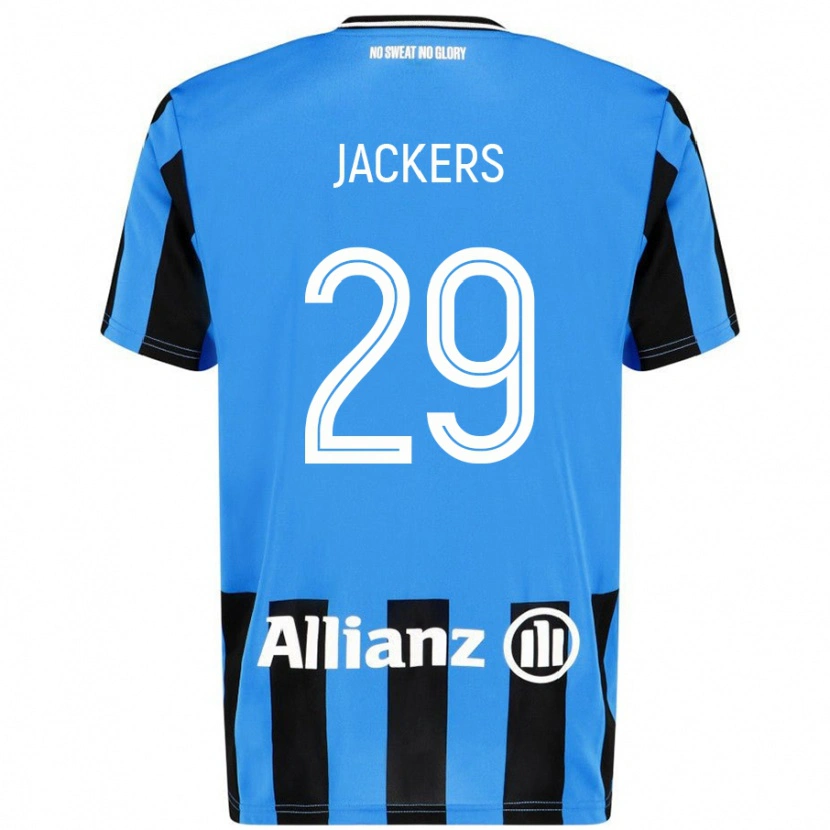 Danxen Dámské Nordin Jackers #29 Nebesky Modrá Černá Domů Hráčské Dresy 2024/25 Dres