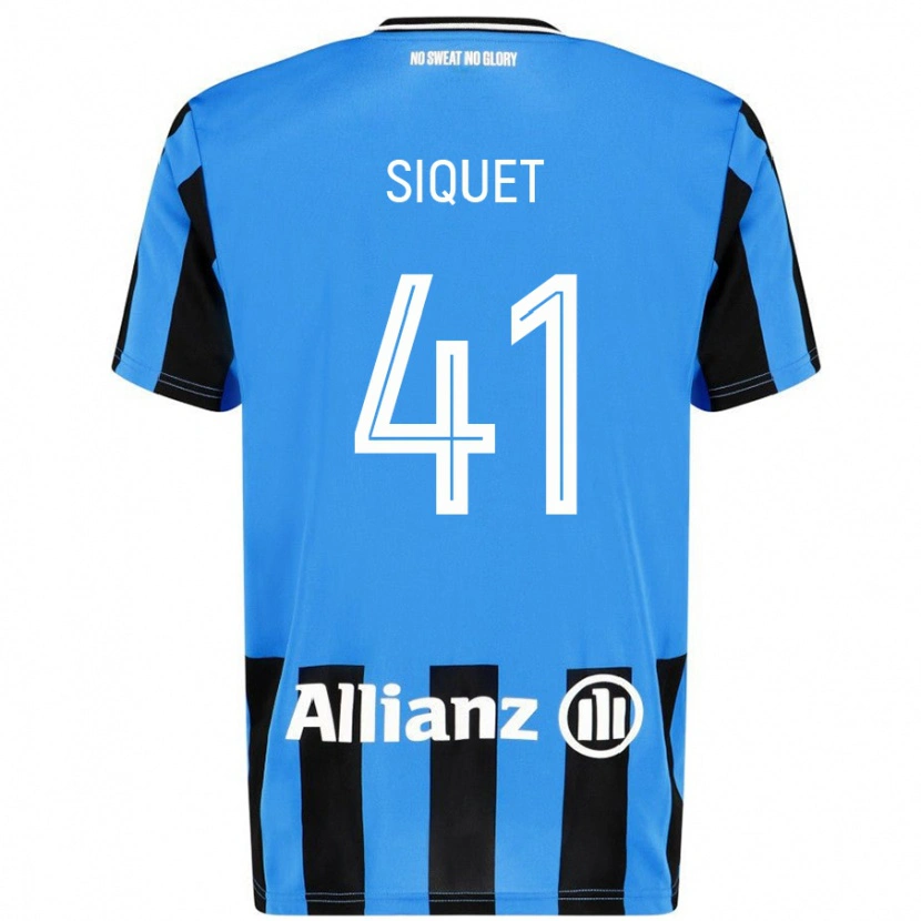 Danxen Dámské Hugo Siquet #41 Nebesky Modrá Černá Domů Hráčské Dresy 2024/25 Dres