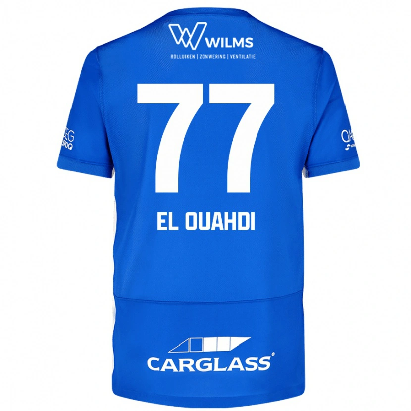 Danxen Dámské Zakaria El Ouahdi #77 Modrý Domů Hráčské Dresy 2024/25 Dres