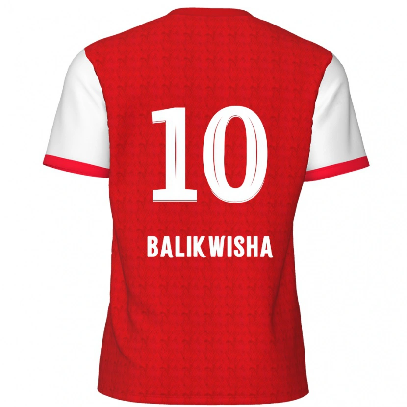 Danxen Dámské Michel-Ange Balikwisha #10 Červená Bílá Domů Hráčské Dresy 2024/25 Dres