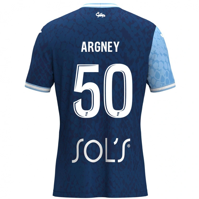 Danxen Dámské Paul Argney #50 Nebeská Modrá Tmavě Modrá Domů Hráčské Dresy 2024/25 Dres