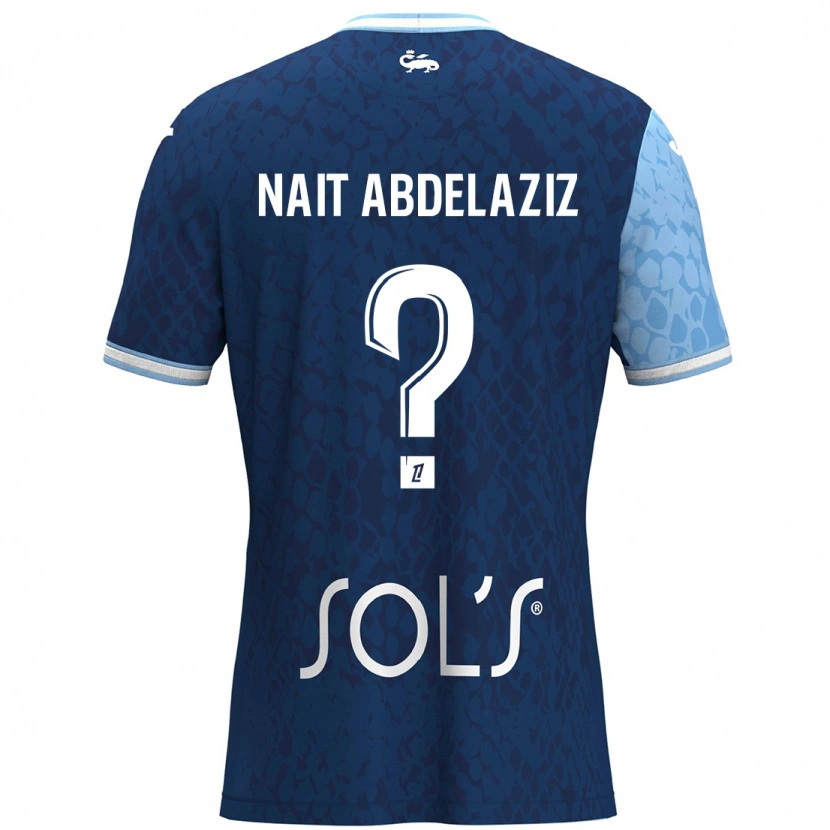 Danxen Dámské Elias Naït Abdelaziz #0 Nebeská Modrá Tmavě Modrá Domů Hráčské Dresy 2024/25 Dres