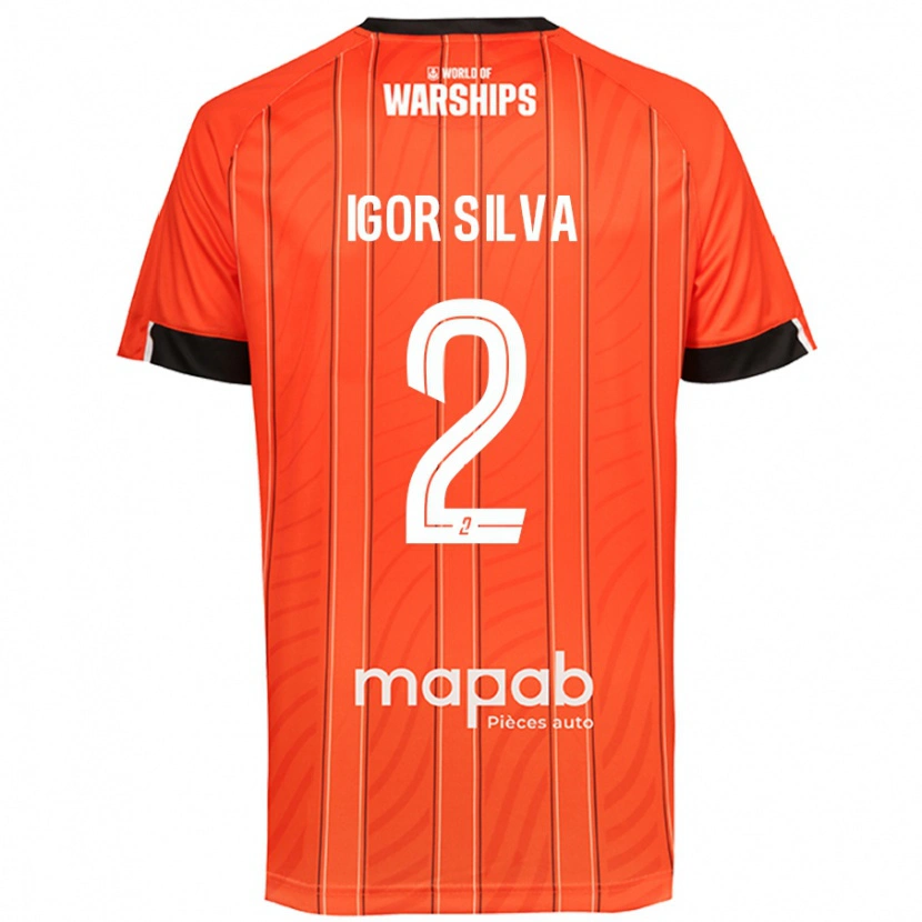 Danxen Dámské Igor Silva #2 Pomerančový Domů Hráčské Dresy 2024/25 Dres