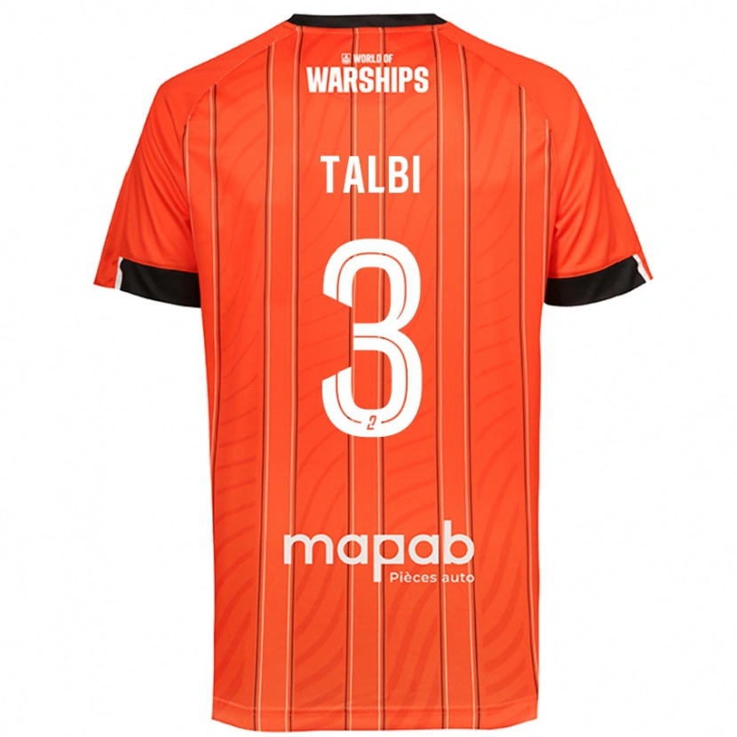 Danxen Dámské Montassar Talbi #3 Pomerančový Domů Hráčské Dresy 2024/25 Dres
