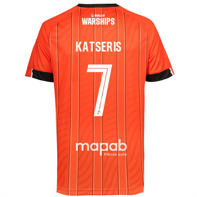 Danxen Dámské Panos Katseris #7 Pomerančový Domů Hráčské Dresy 2024/25 Dres
