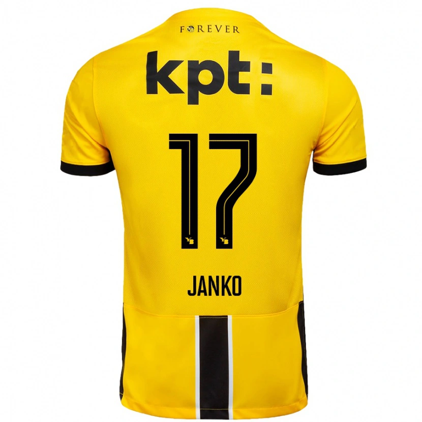 Danxen Dámské Saidy Janko #17 Žlutá Černá Domů Hráčské Dresy 2024/25 Dres