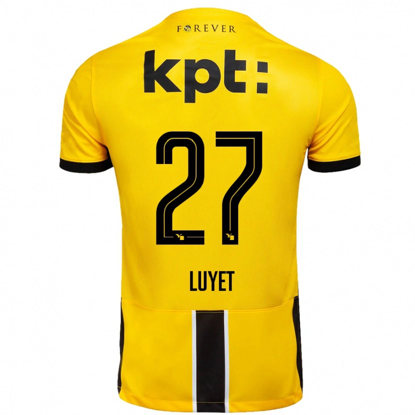 Danxen Dámské Naomi Luyet #27 Žlutá Černá Domů Hráčské Dresy 2024/25 Dres