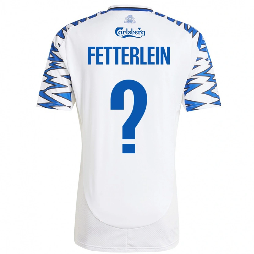 Danxen Dámské Sean Fetterlein #0 Bílá Nebesky Modrá Domů Hráčské Dresy 2024/25 Dres