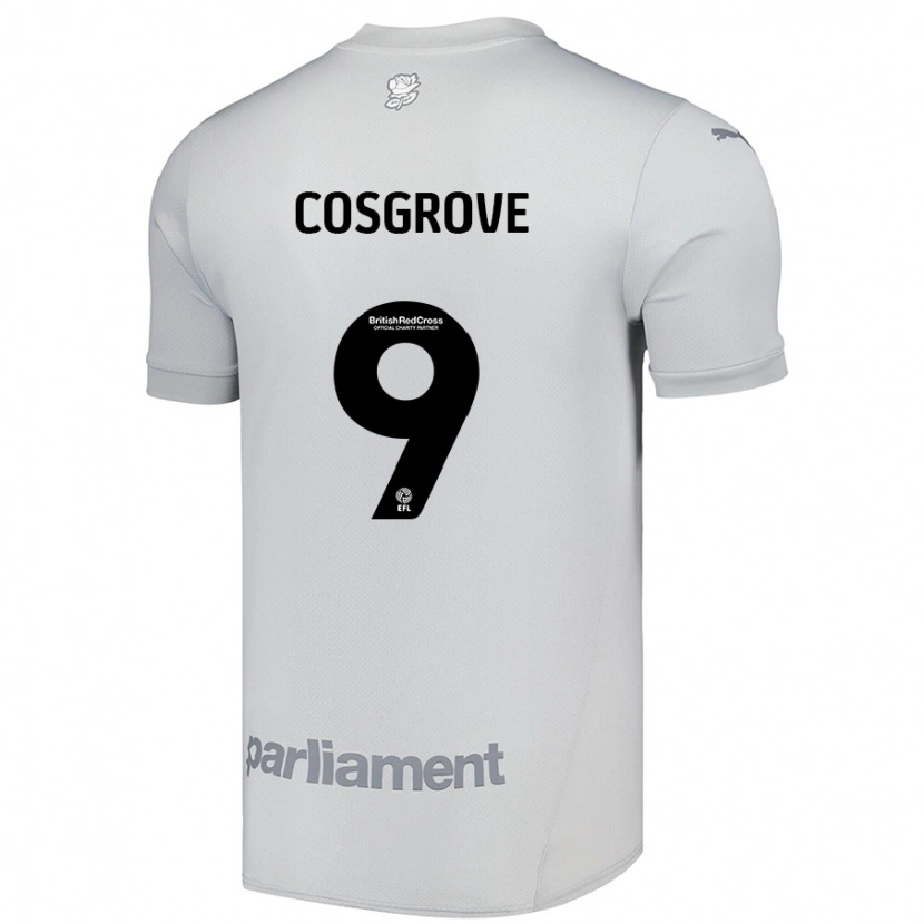Danxen Dámské Sam Cosgrove #9 Stříbrně Šedá Daleko Hráčské Dresy 2024/25 Dres