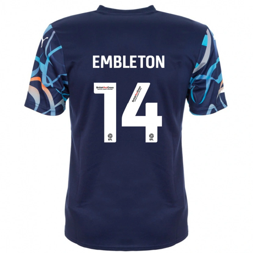 Danxen Dámské Elliot Embleton #14 Námořnická Modrá Daleko Hráčské Dresy 2024/25 Dres