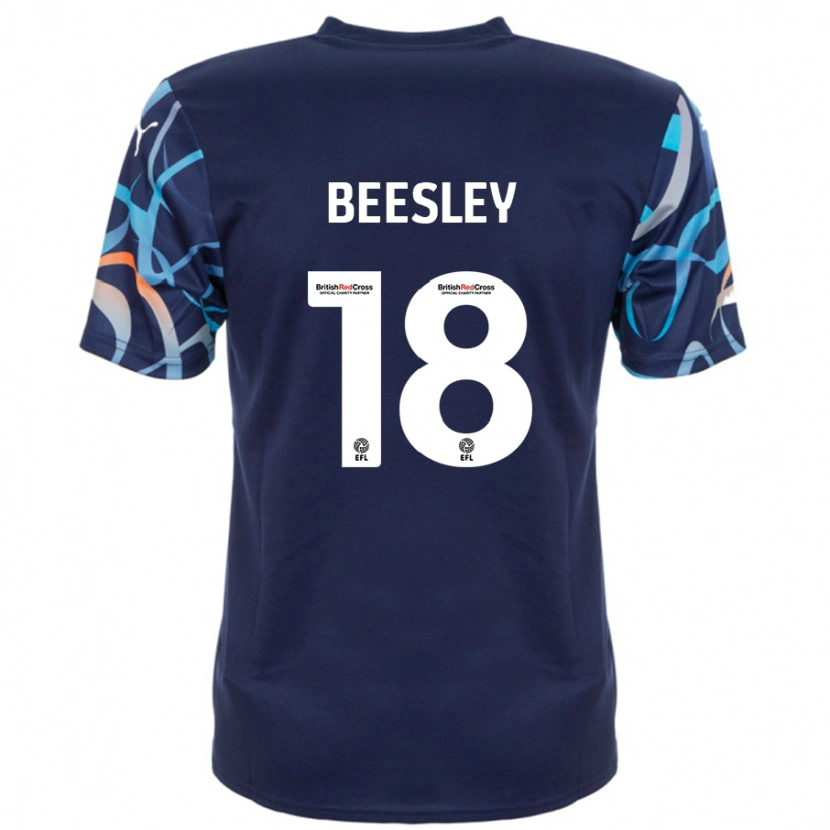 Danxen Dámské Jake Beesley #18 Námořnická Modrá Daleko Hráčské Dresy 2024/25 Dres
