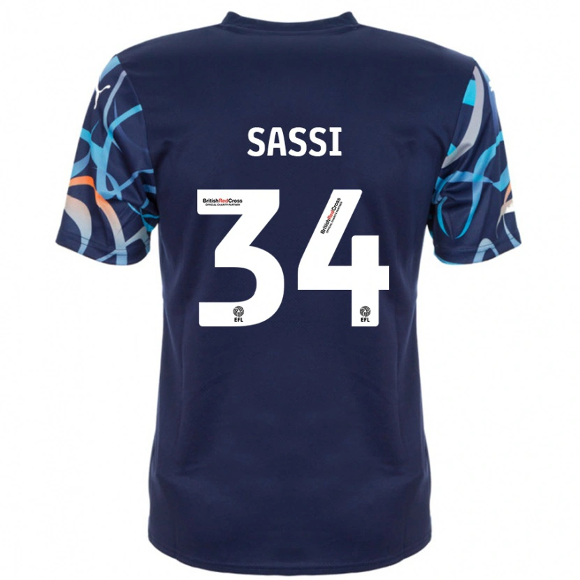 Danxen Dámské Dan Sassi #34 Námořnická Modrá Daleko Hráčské Dresy 2024/25 Dres