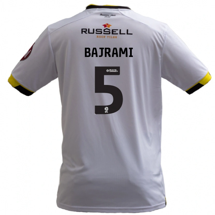 Danxen Dámské Geraldo Bajrami #5 Bílý Daleko Hráčské Dresy 2024/25 Dres