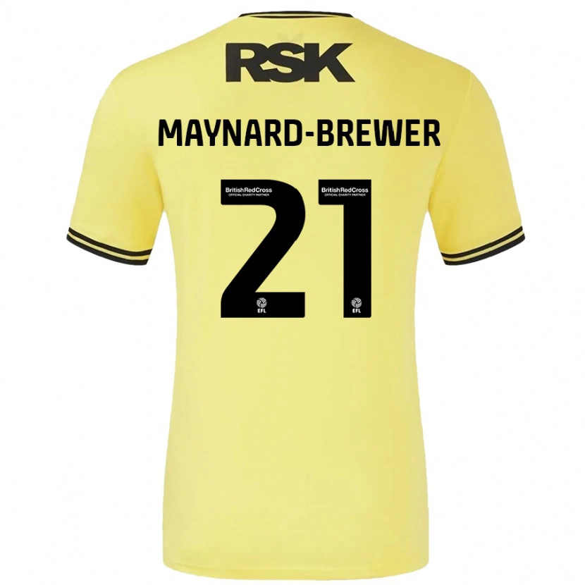 Danxen Dámské Ashley Maynard-Brewer #21 Žlutá Černá Daleko Hráčské Dresy 2024/25 Dres