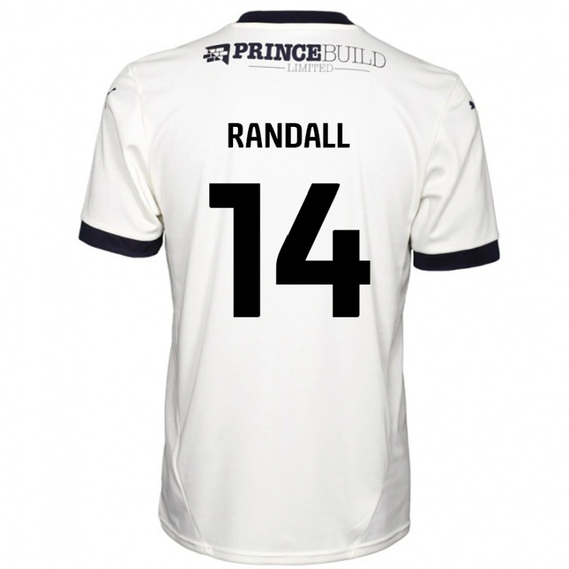 Danxen Dámské Joel Randall #14 Off White Černá Daleko Hráčské Dresy 2024/25 Dres