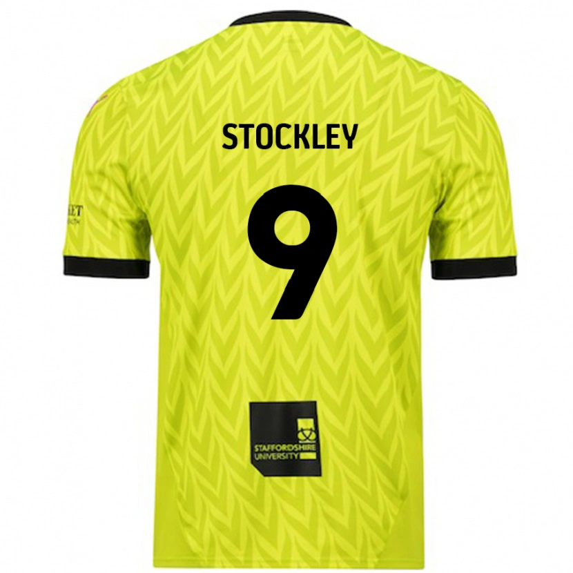 Danxen Dámské Jayden Stockley #9 Fluorescenční Zelená Daleko Hráčské Dresy 2024/25 Dres