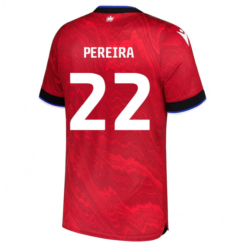 Danxen Dámské Joel Pereira #22 Červená Černá Daleko Hráčské Dresy 2024/25 Dres