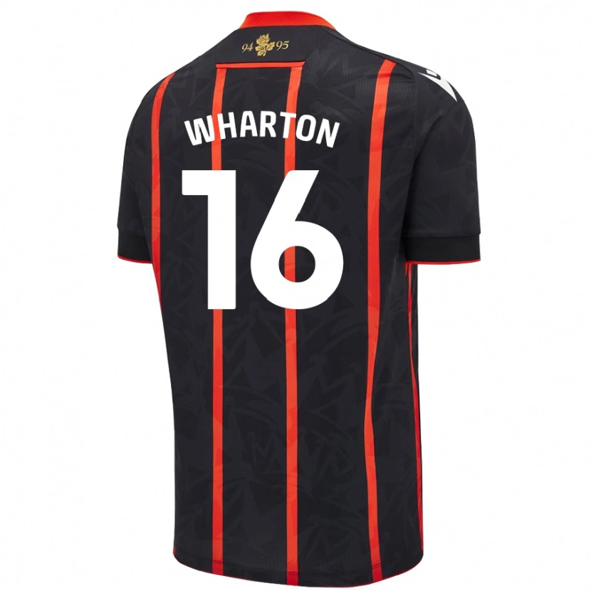 Danxen Dámské Scott Wharton #16 Černá Červená Daleko Hráčské Dresy 2024/25 Dres