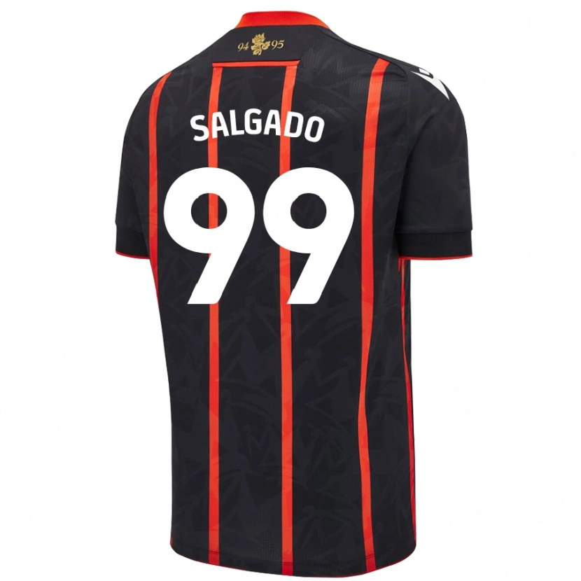 Danxen Dámské Shanell Salgado #99 Černá Červená Daleko Hráčské Dresy 2024/25 Dres
