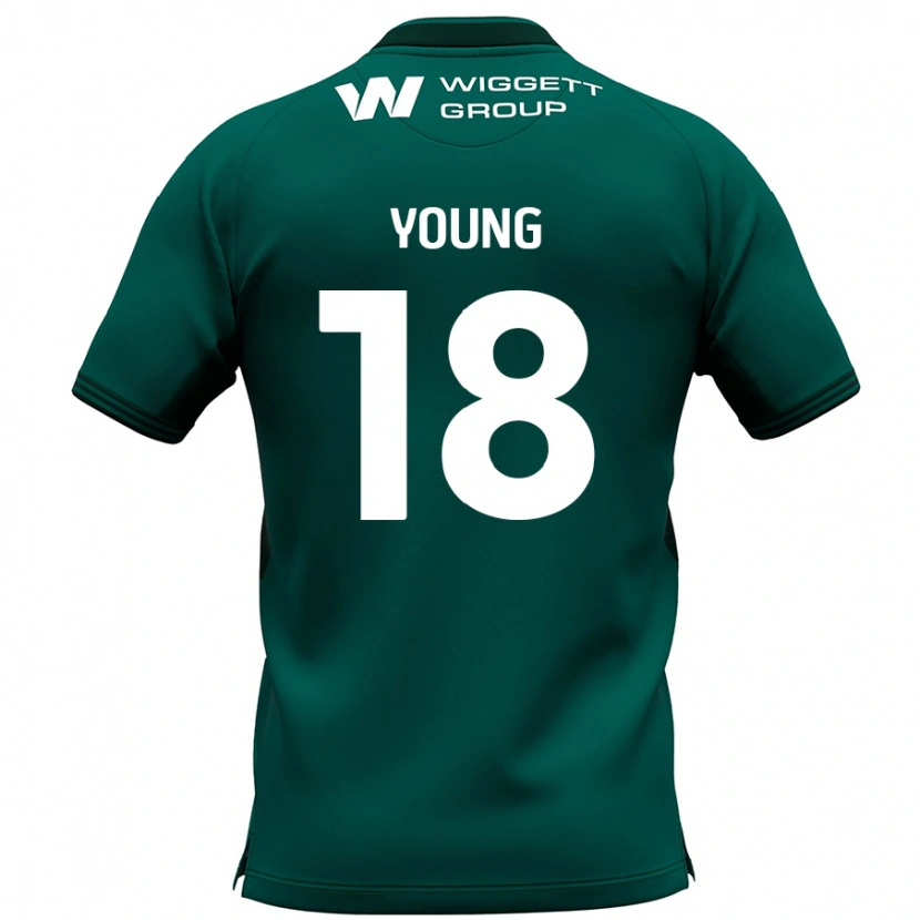 Danxen Dámské Michelle Young #18 Zelený Daleko Hráčské Dresy 2024/25 Dres