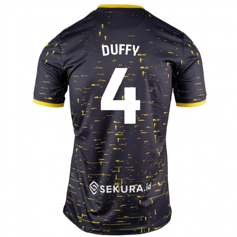 Danxen Dámské Shane Duffy #4 Černá Žlutá Daleko Hráčské Dresy 2024/25 Dres