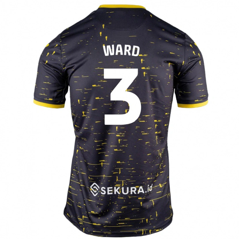 Danxen Dámské Summer Ward #3 Černá Žlutá Daleko Hráčské Dresy 2024/25 Dres