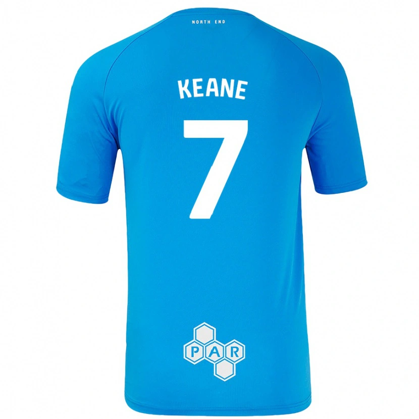 Danxen Dámské Will Keane #7 Nebesky Modrá Daleko Hráčské Dresy 2024/25 Dres