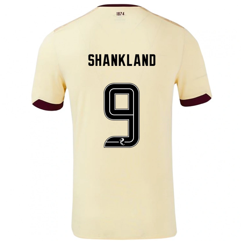 Danxen Dámské Lawrence Shankland #9 Burgundsko Krémová Daleko Hráčské Dresy 2024/25 Dres