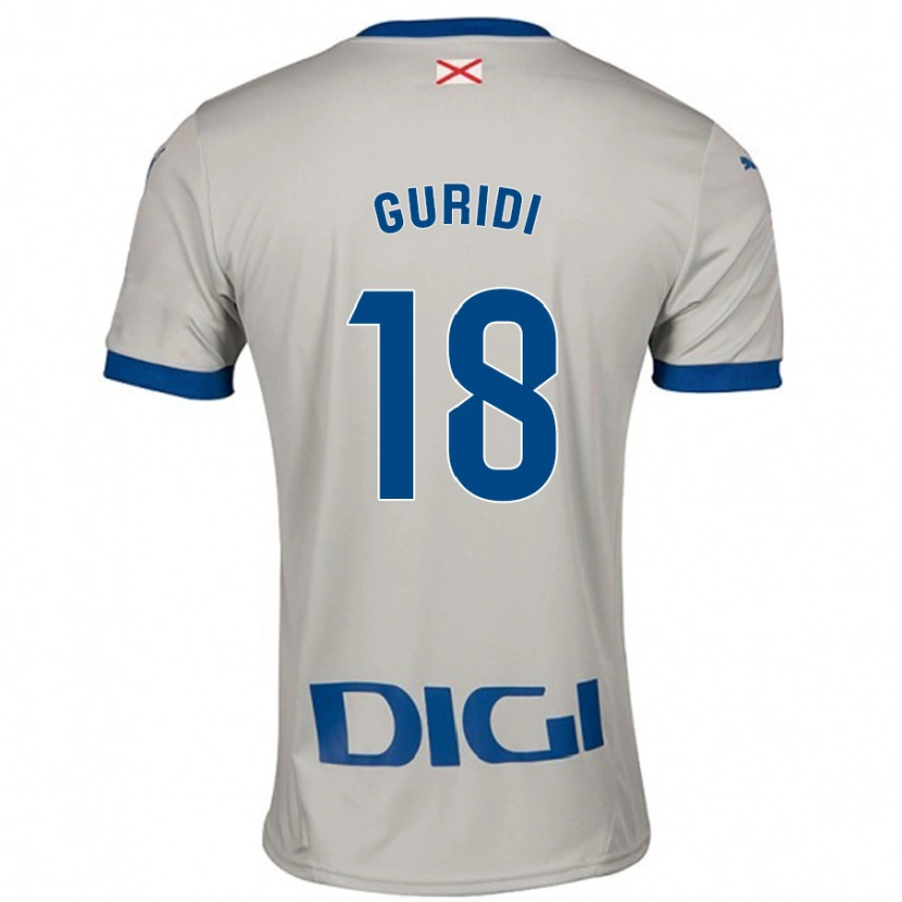 Danxen Dámské Jon Guridi #18 Světle Šedá Daleko Hráčské Dresy 2024/25 Dres