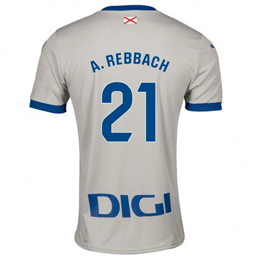 Danxen Dámské Abde Rebbach #21 Světle Šedá Daleko Hráčské Dresy 2024/25 Dres