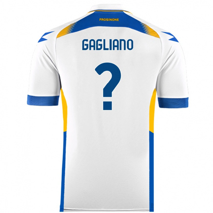 Danxen Dámské Mattia Gagliano #0 Bílý Daleko Hráčské Dresy 2024/25 Dres