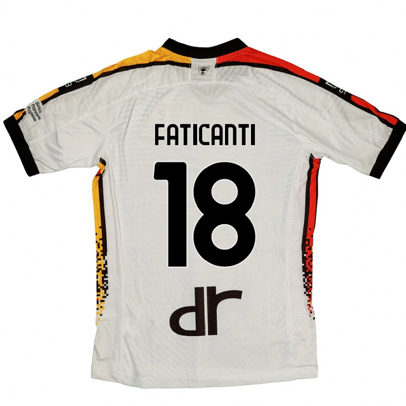 Danxen Dámské Giacomo Faticanti #18 Bílá Černá Daleko Hráčské Dresy 2024/25 Dres
