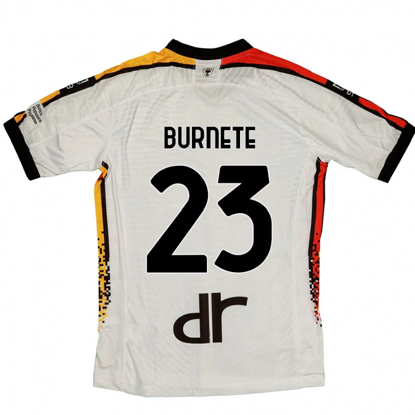 Danxen Dámské Rareș Burnete #23 Bílá Černá Daleko Hráčské Dresy 2024/25 Dres