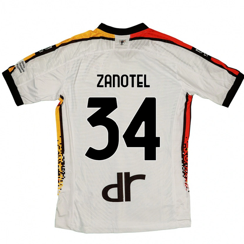 Danxen Dámské Giovanni Zanotel #34 Bílá Černá Daleko Hráčské Dresy 2024/25 Dres