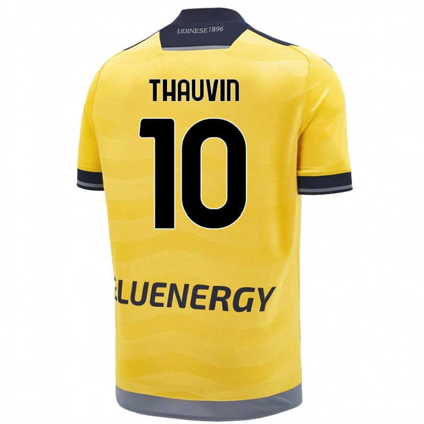 Danxen Dámské Florian Thauvin #10 Zlatý Daleko Hráčské Dresy 2024/25 Dres