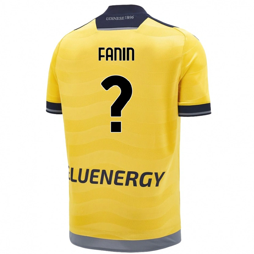 Danxen Dámské Alessandro Fanin #0 Zlatý Daleko Hráčské Dresy 2024/25 Dres