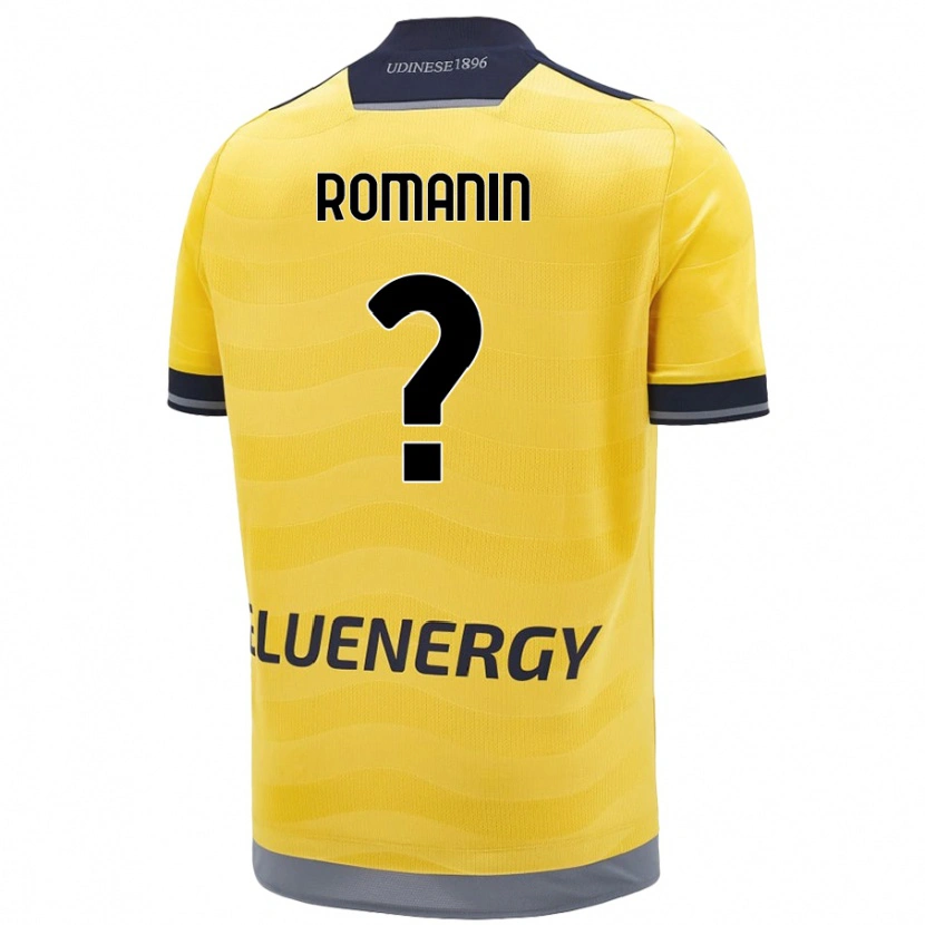 Danxen Dámské Mattia Romanin #0 Zlatý Daleko Hráčské Dresy 2024/25 Dres