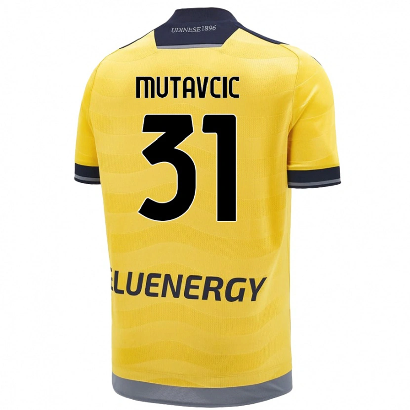 Danxen Dámské Jan Mutavcic #31 Zlatý Daleko Hráčské Dresy 2024/25 Dres