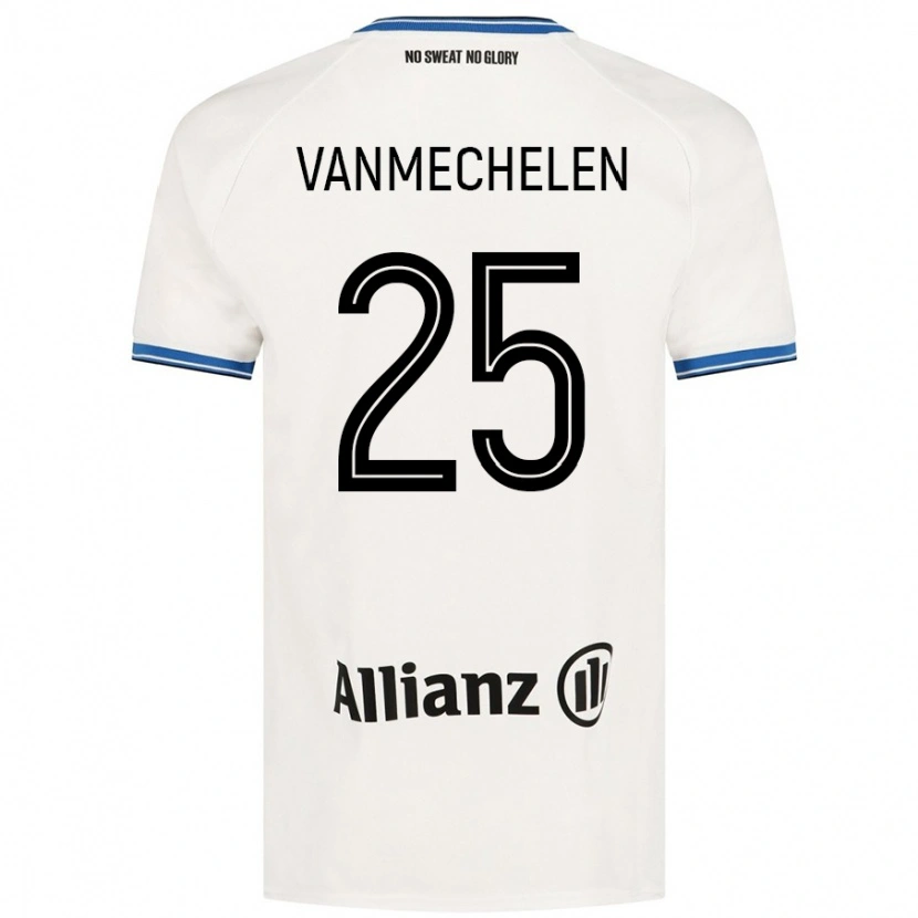 Danxen Dámské Davinia Vanmechelen #25 Bílý Daleko Hráčské Dresy 2024/25 Dres
