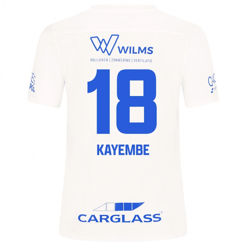 Danxen Dámské Joris Kayembe #18 Bílý Daleko Hráčské Dresy 2024/25 Dres