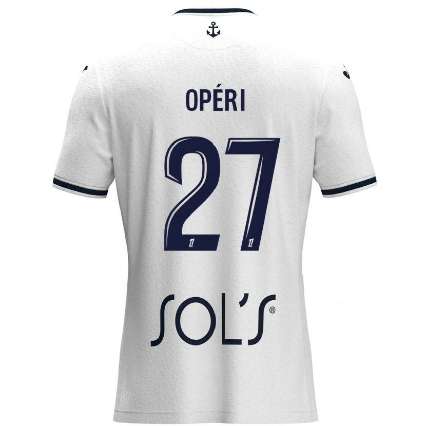 Danxen Dámské Christopher Operi #27 Bílá Tmavě Modrá Daleko Hráčské Dresy 2024/25 Dres