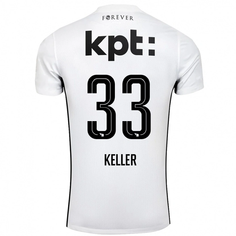 Danxen Dámské Marvin Keller #33 Bílá Černá Daleko Hráčské Dresy 2024/25 Dres
