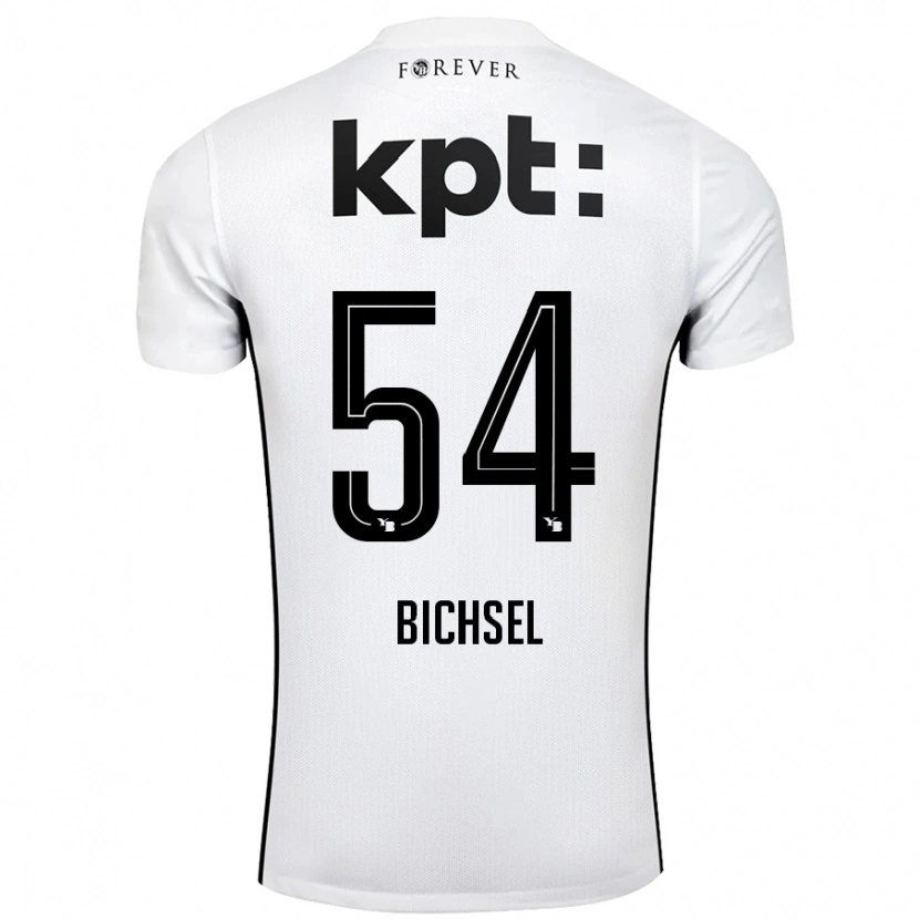 Danxen Dámské Joel Bichsel #54 Bílá Černá Daleko Hráčské Dresy 2024/25 Dres