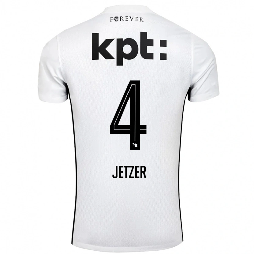 Danxen Dámské Lorin Jetzer #4 Bílá Černá Daleko Hráčské Dresy 2024/25 Dres