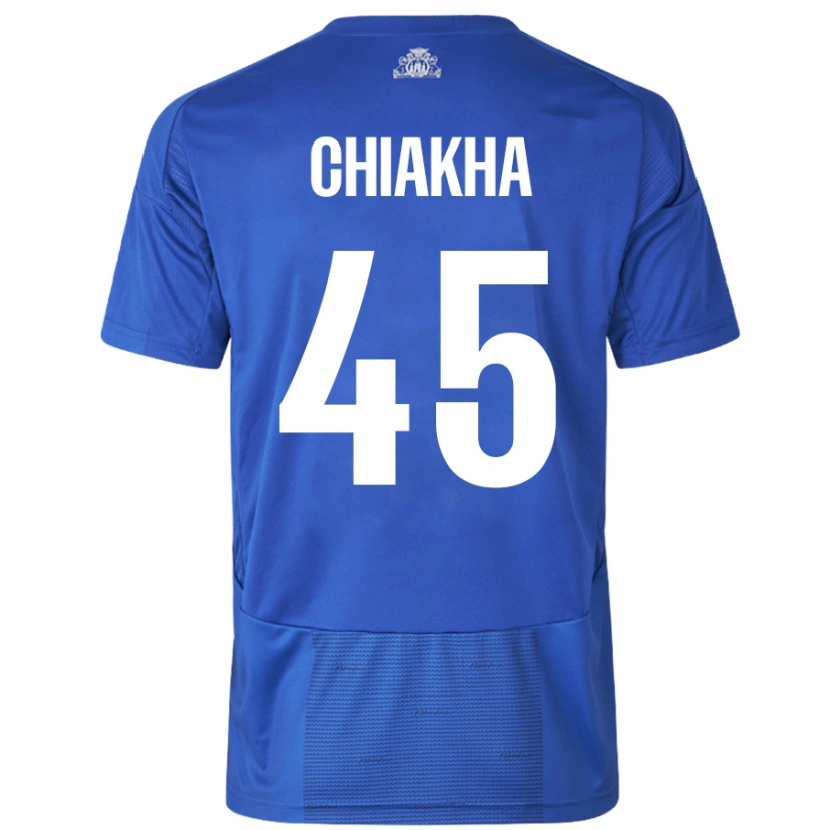 Danxen Dámské Amin Chiakha #45 Bílá Modrá Daleko Hráčské Dresy 2024/25 Dres