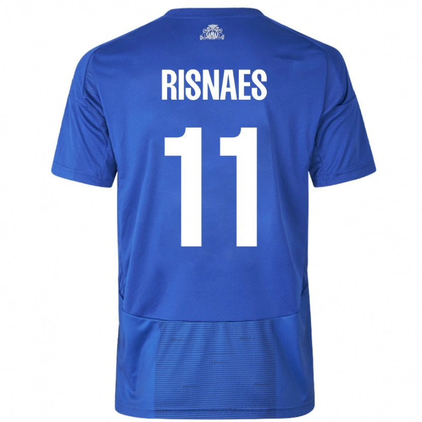Danxen Dámské Roberto Risnaes #11 Bílá Modrá Daleko Hráčské Dresy 2024/25 Dres