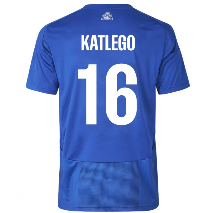 Danxen Dámské David Katlego #16 Bílá Modrá Daleko Hráčské Dresy 2024/25 Dres